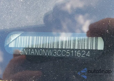 2012 Nissan Xterra Pro-4X z USA, uszkodzony, nr VIN 5N1AN0NW3CC511624